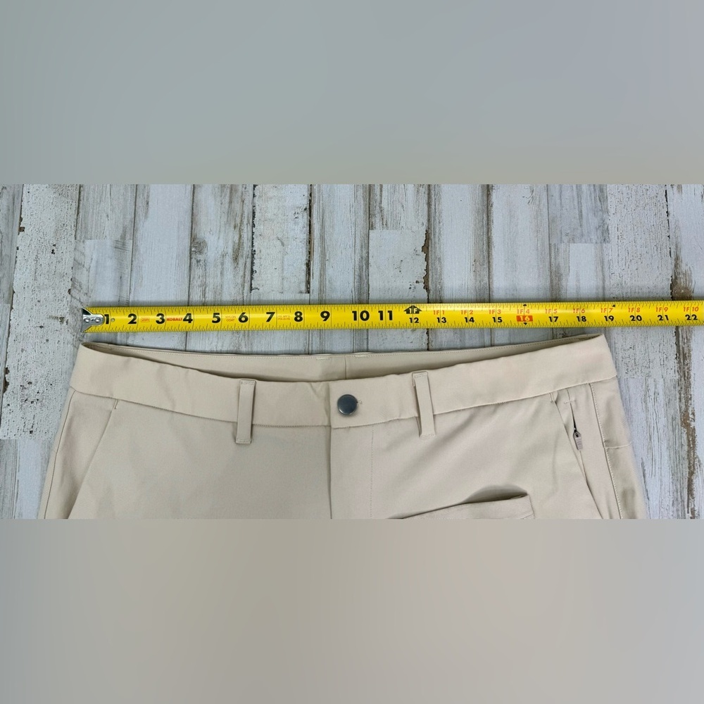 CRZ Yoga Pants Mens 38x31 Cream Athleisure Golf Polyester Stretch Gym Joggers - Picture 6 of 10